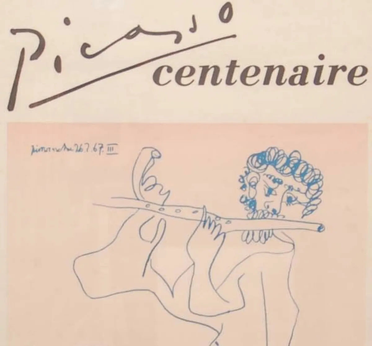 1981 Exhibition Poster Picasso Centenary - Image 1