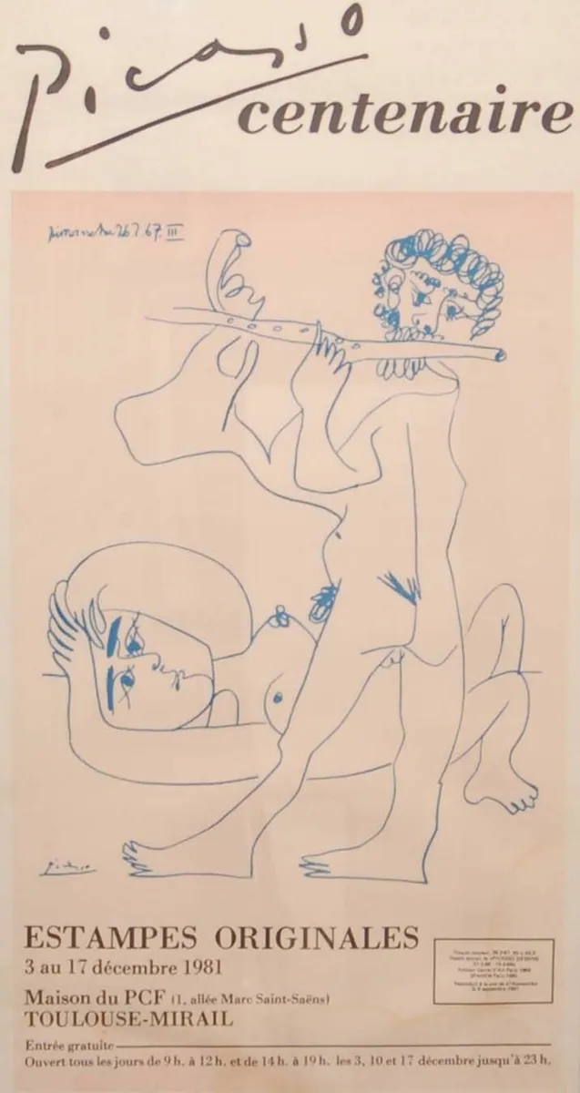 1981 Exhibition Poster Picasso Centenary - Image 3