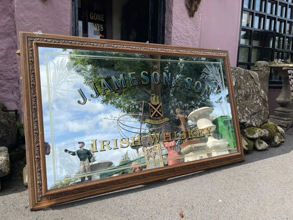 Stunning large jamerson whiskey mirror - Image 3