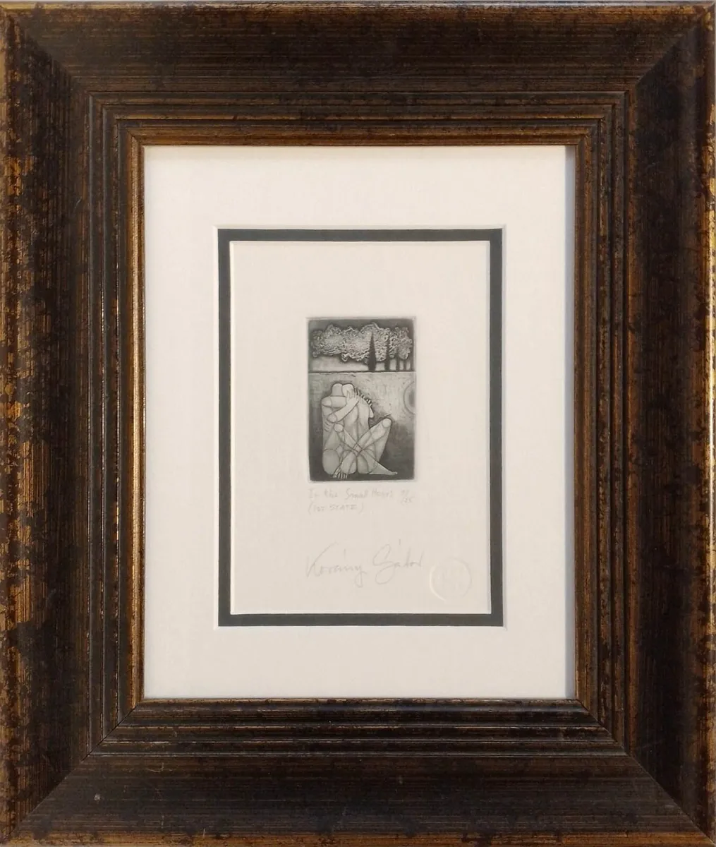 Korányi Gábor In The Small Hours Original Etching - Image 1
