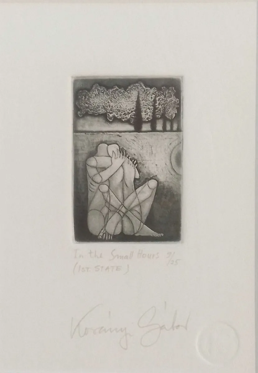 Korányi Gábor In The Small Hours Original Etching - Image 3