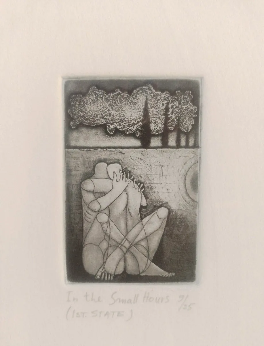 Korányi Gábor In The Small Hours Original Etching - Image 4