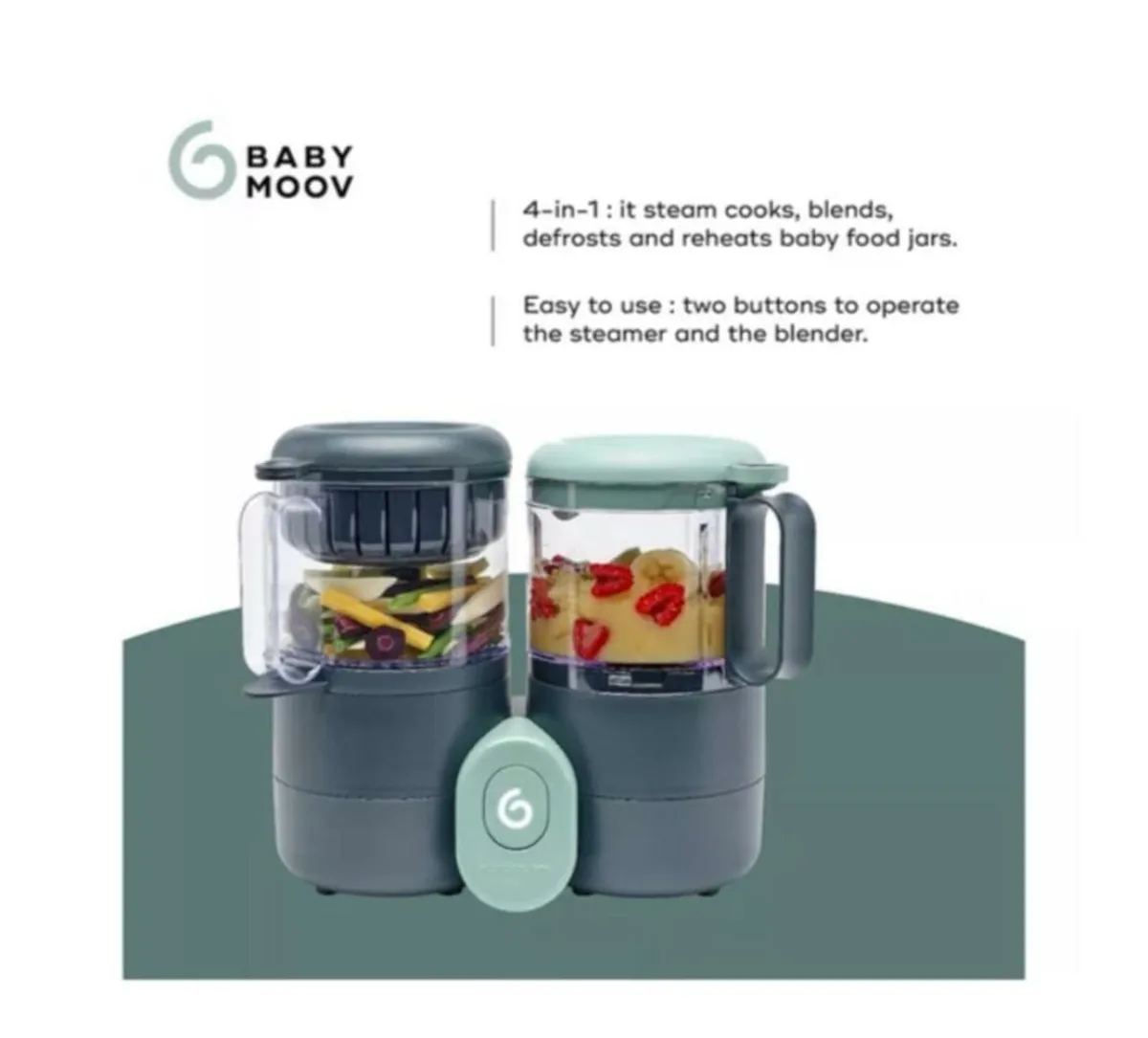 BABYMOOV Nutribaby One 4-in-1 Baby Food Maker - Image 2