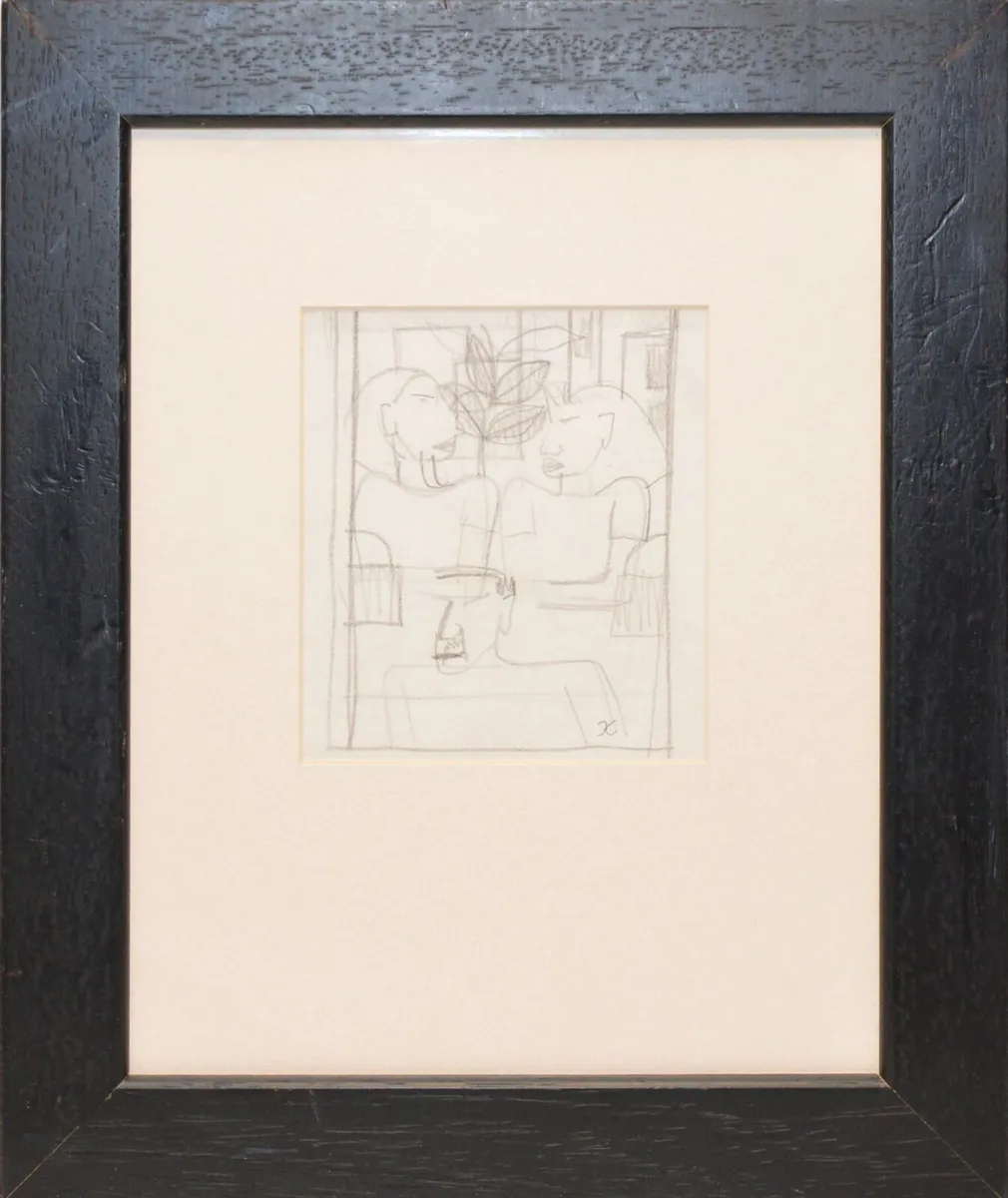 Graham Knuttel Drawing 3 Figures - Image 1