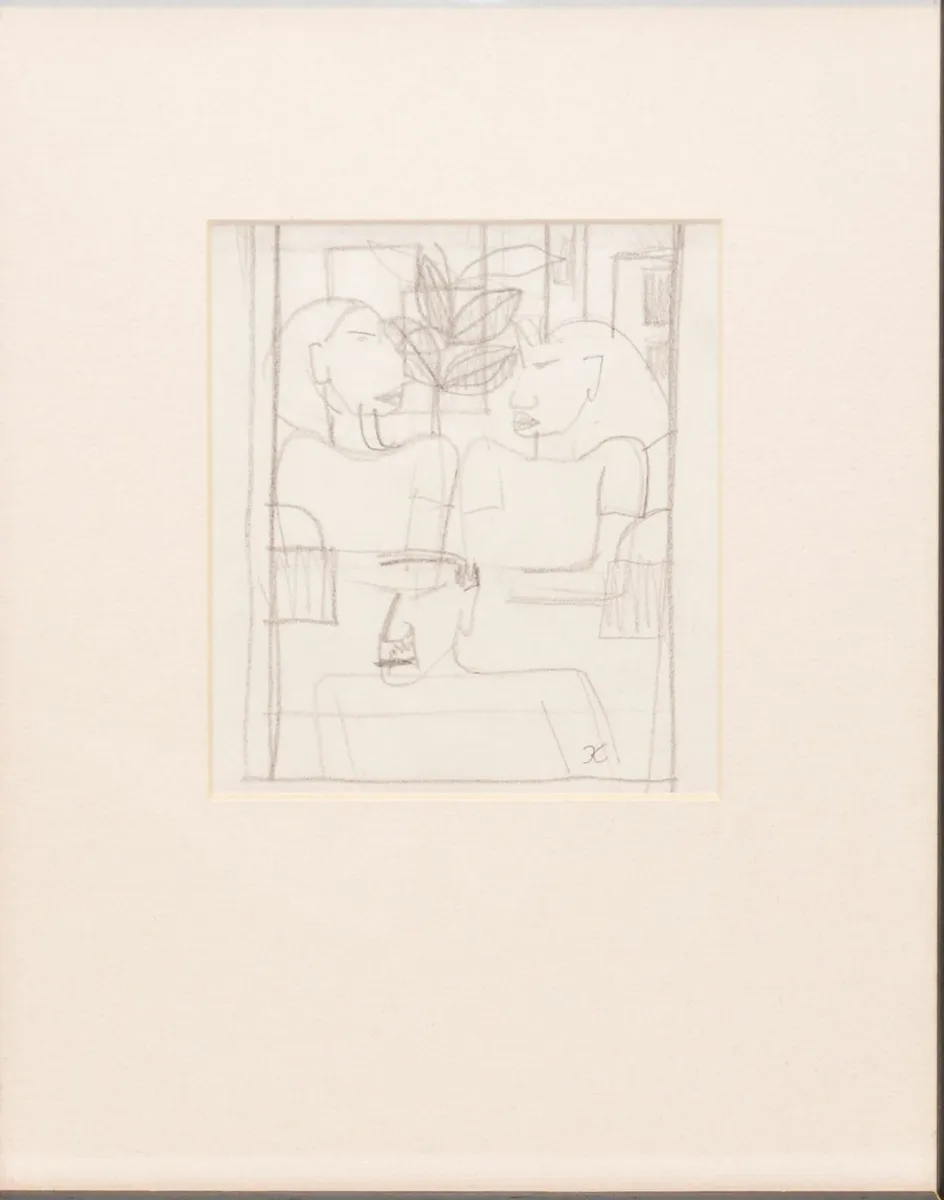 Graham Knuttel Drawing 3 Figures - Image 2