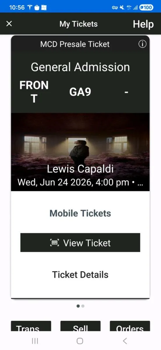 2x Lewis Capaldi Tickets Dublin 24th June 2026 - Image 2