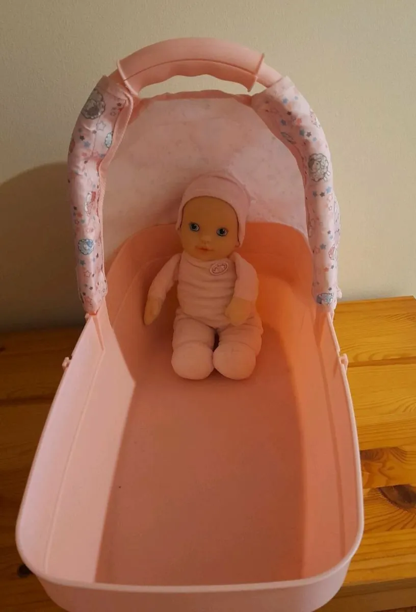 Baby Annabel carry cot and Baby Annabel doll - Image 1