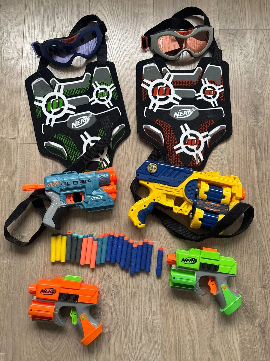 Nerf guns and accessories
