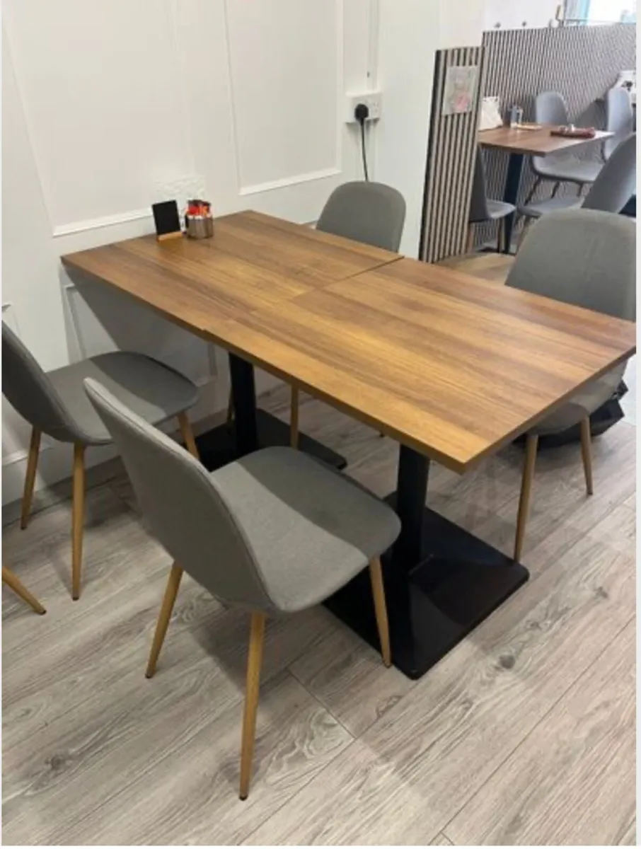 CAFE TABLE & CHAIR (Good Condition) - Image 3