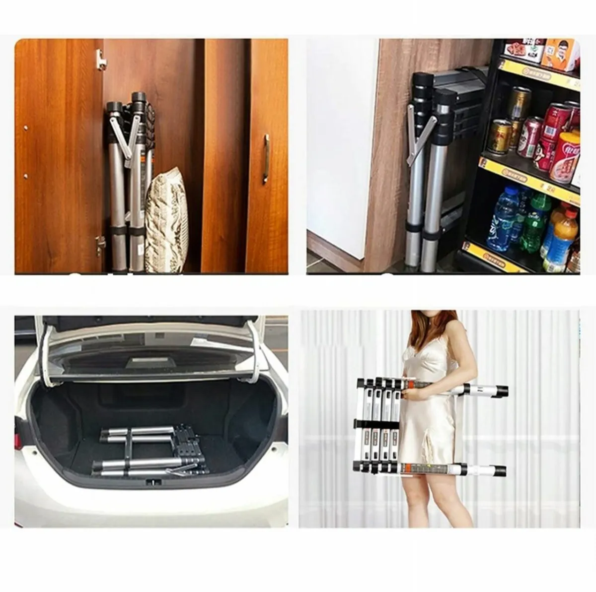 Portable Ladder A Shape Telescopic - Image 3