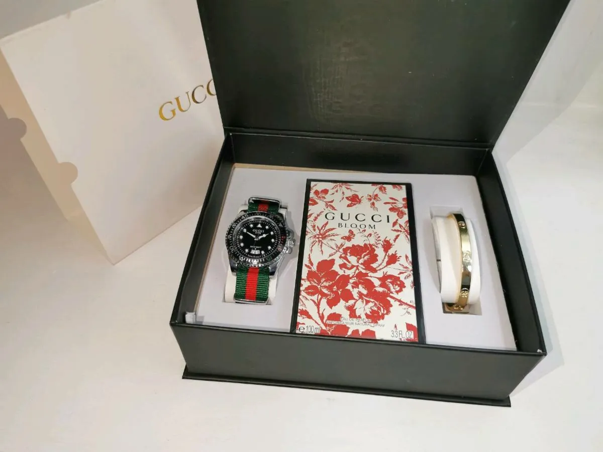 WATCH PARFUME AND BRACELET SET - Image 1