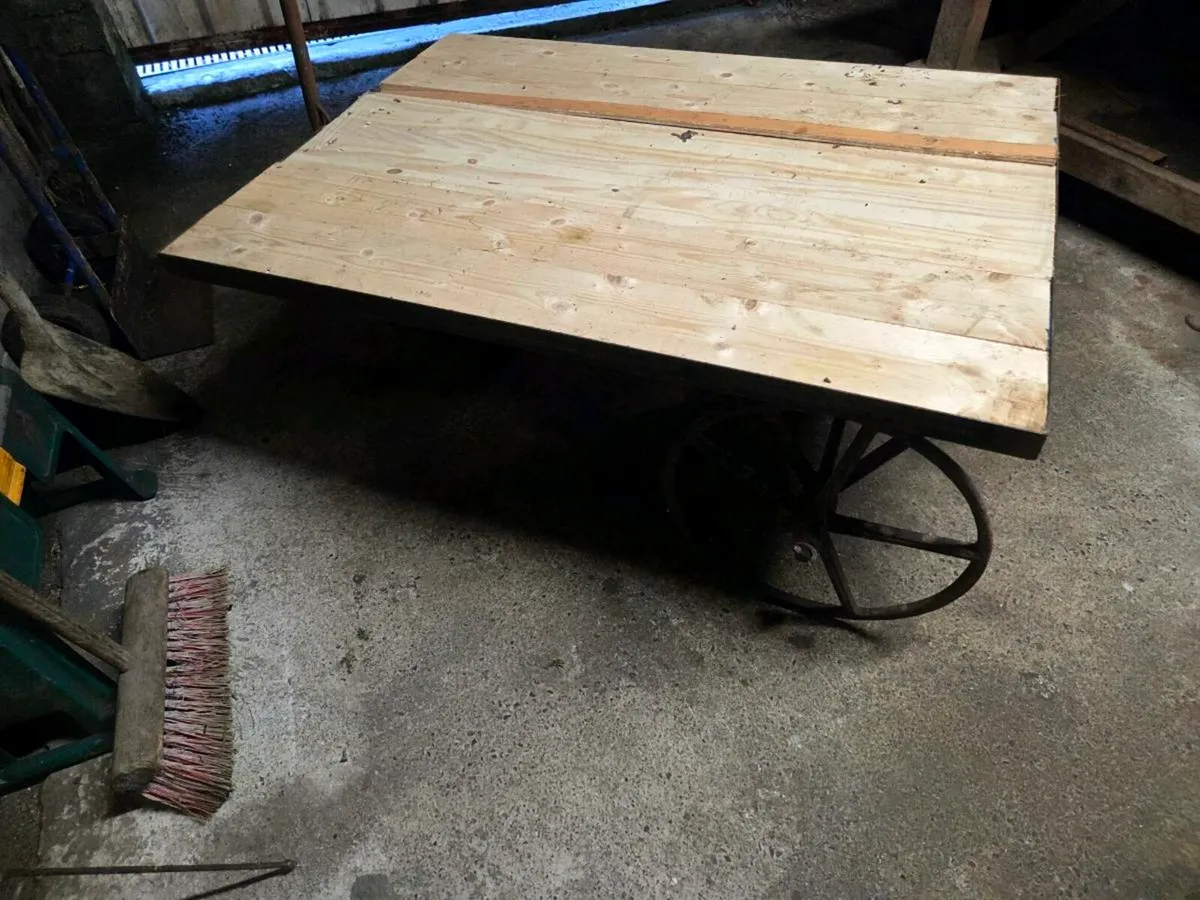 Vintage  trolley  cart - Image 3