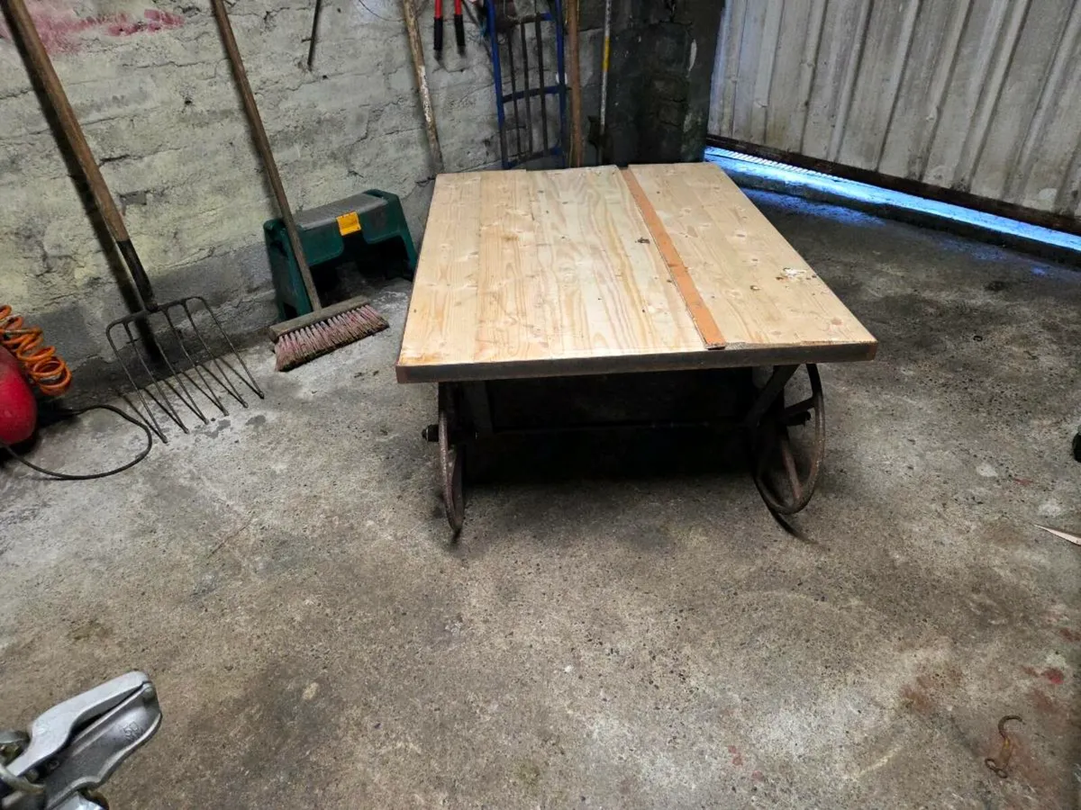 Vintage  trolley  cart - Image 4