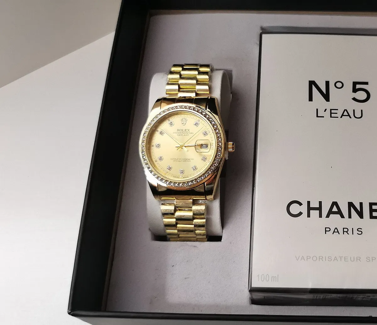 WOMENS WATCH FRAGRANCE AND BRACELET SET - Image 4