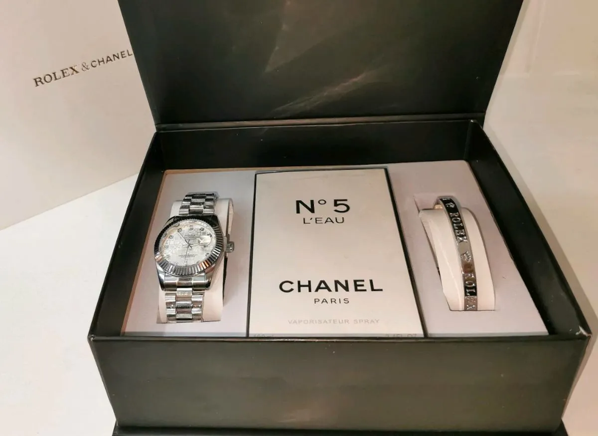 WATCH FRAGRANCE AND BRACELET SET - Image 1