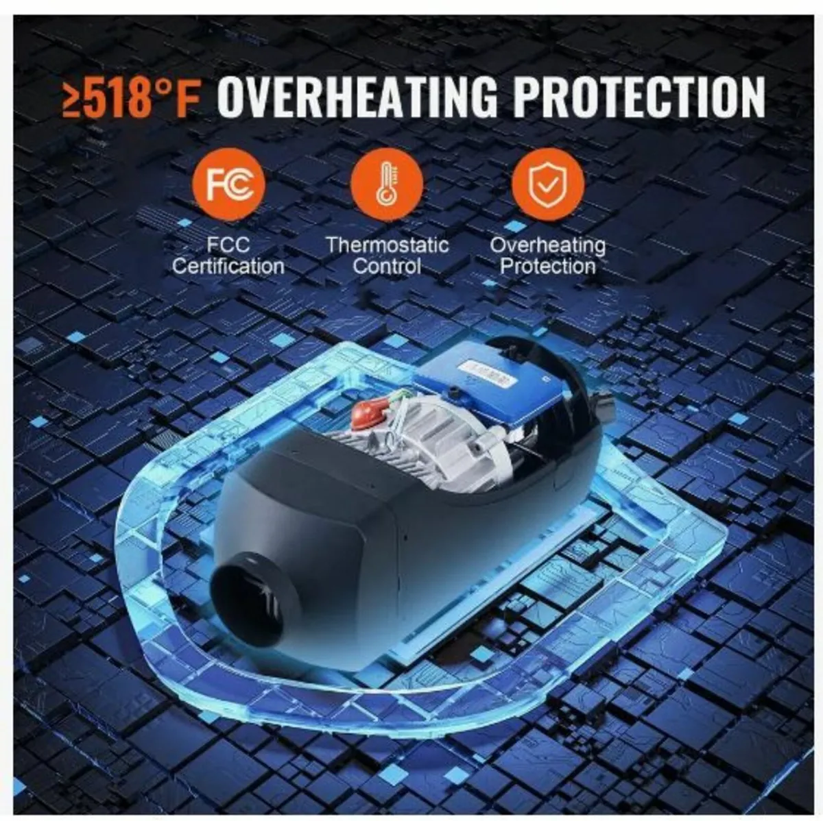 Bluetooth App Control Diesel Air Heater, 12V 8KW - Image 4