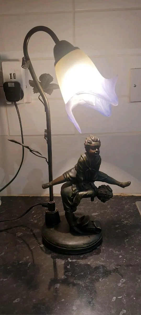 Beautiful l'art nouveau francaise table lamp - Image 2