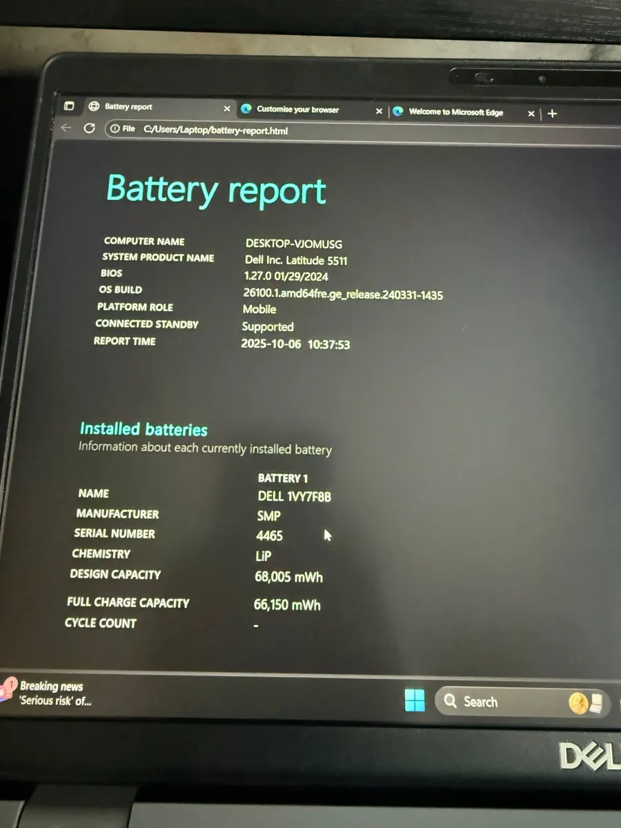 Dell Latitude 5511 Laptop i7/16GB/512SSD/FHD - Image 3