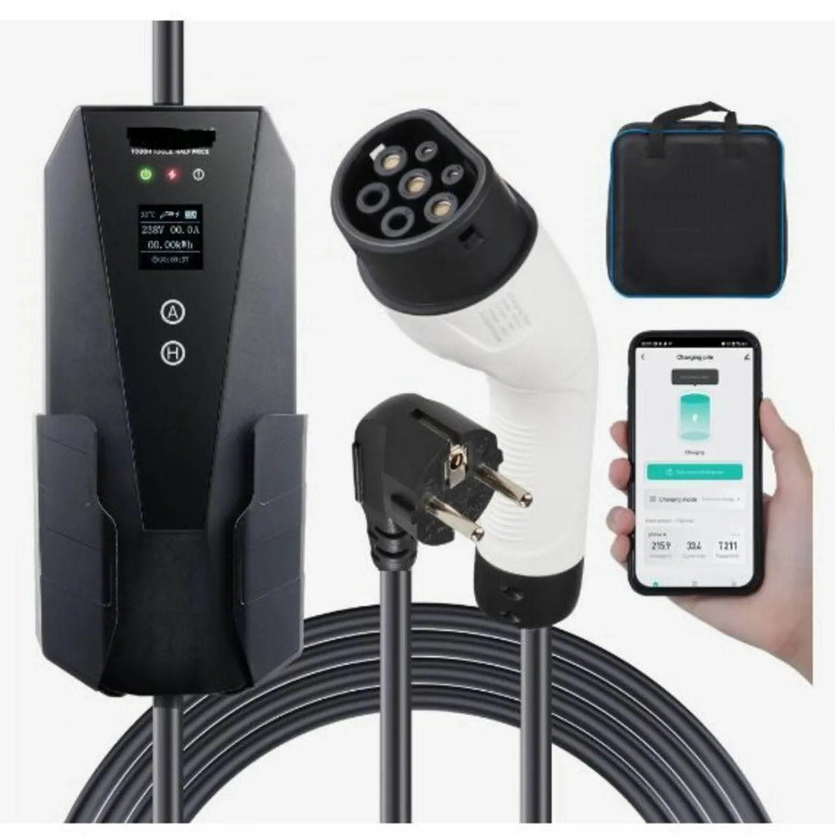 Portable EV Charger Type 2, 16A 3.7 kW - Image 1