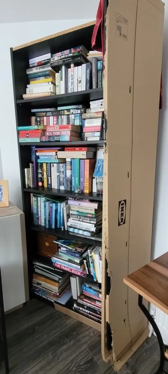 IKEA Billy/Oxberg Bookcase with Glass Doors - Image 1
