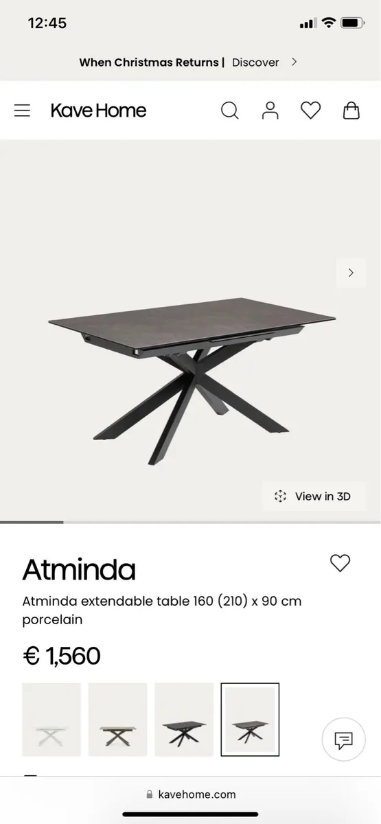 Kave home atminda table brand new in box - Image 1