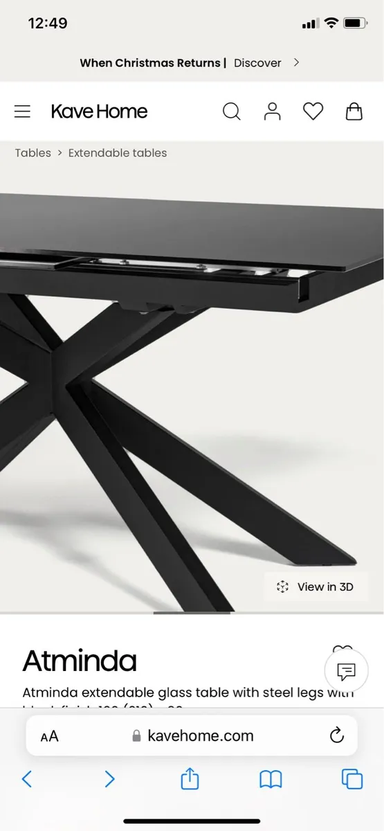 Kave home atminda table brand new in box - Image 4