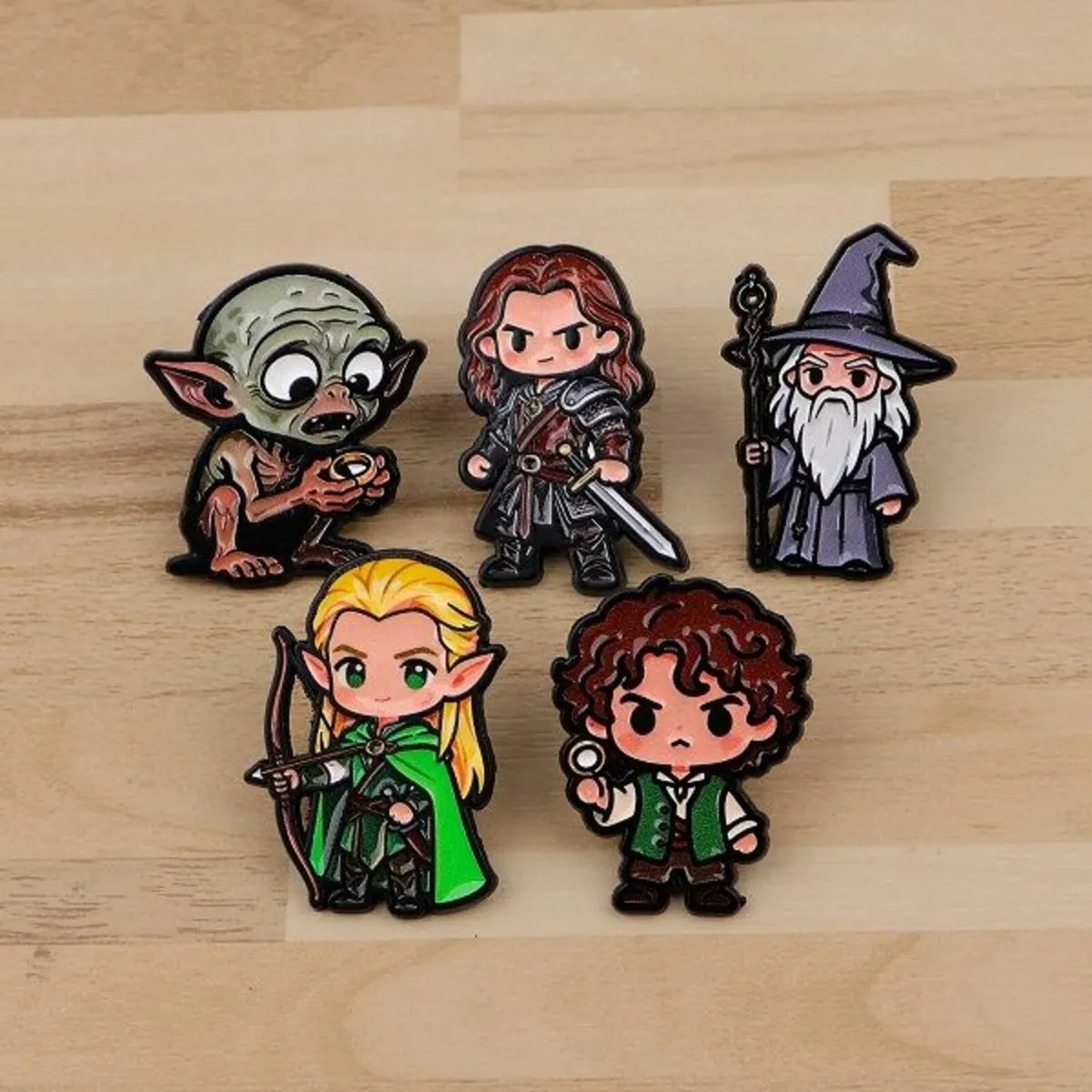 Lord of the Rings Enamel Pins Brooch LOTR - Image 1