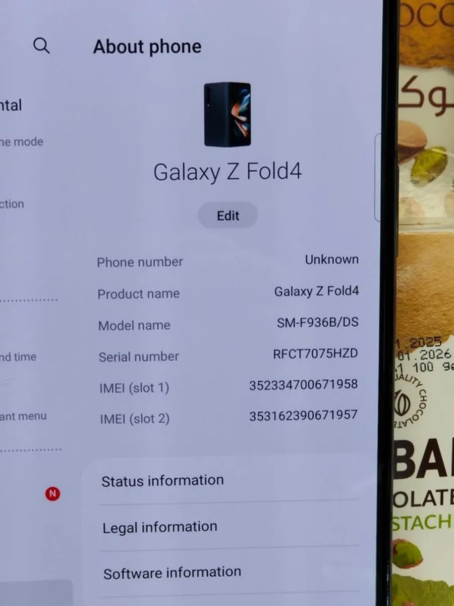 Samsung Z Fold4 256GB/ 12GB RAM Z Fold 4 Dual Sim Unlocked. - Image 4