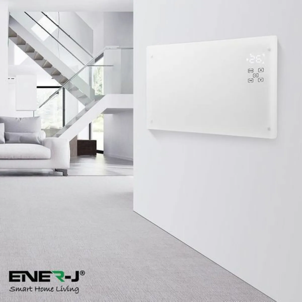 Wi-Fi Panel Heater 2KW White Glass - Image 3