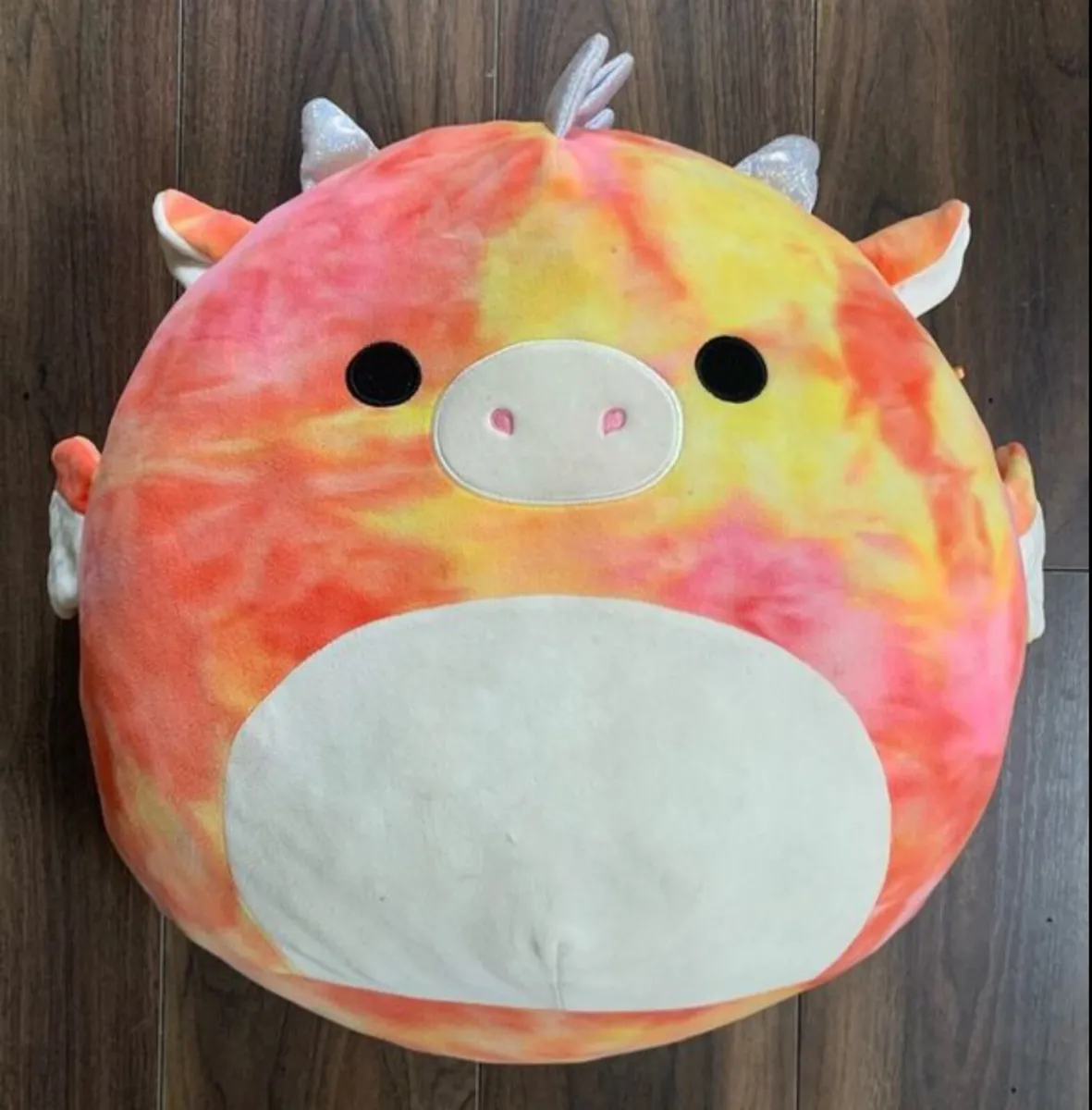 Celestina the Red Tie Dye Dragon 16” Large Squishm