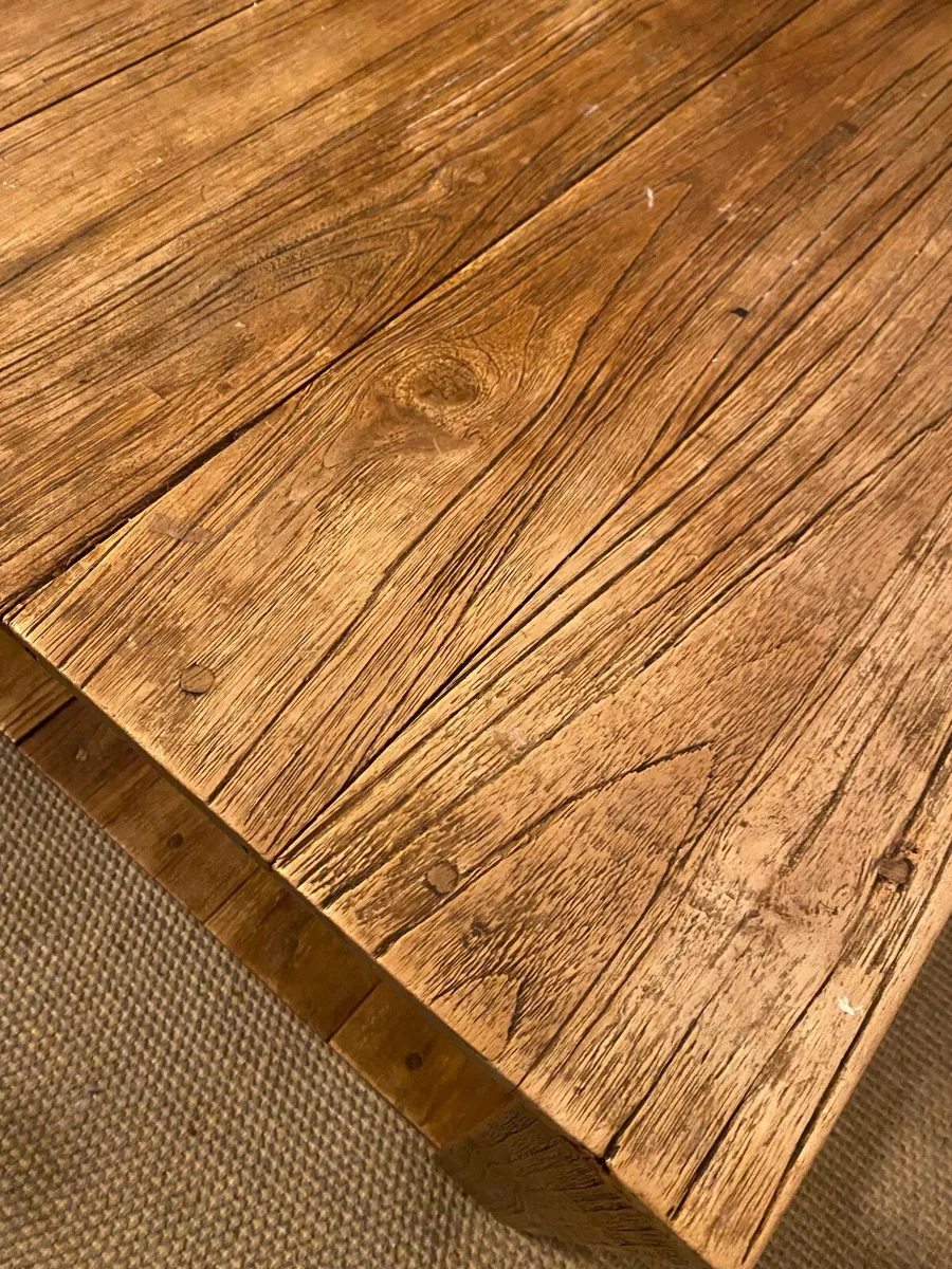 Antique Living Room Table - Solid Wood - 80x80x46 - Image 2