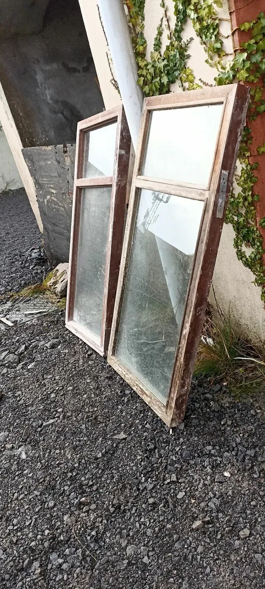 Three Teak Windows Double Glazed - Image 3