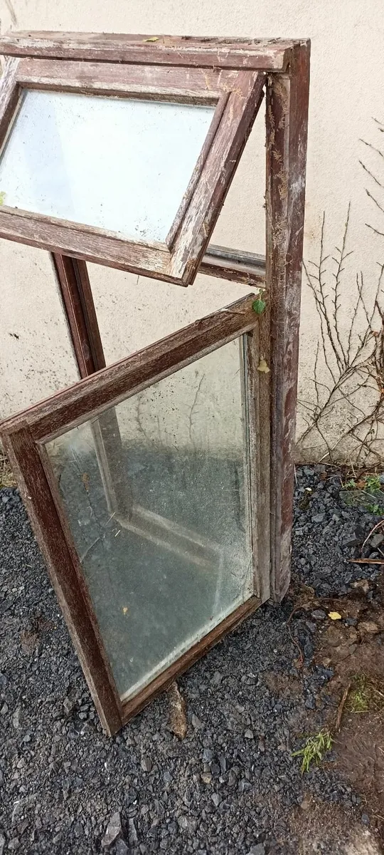 Three Teak Windows Double Glazed - Image 4