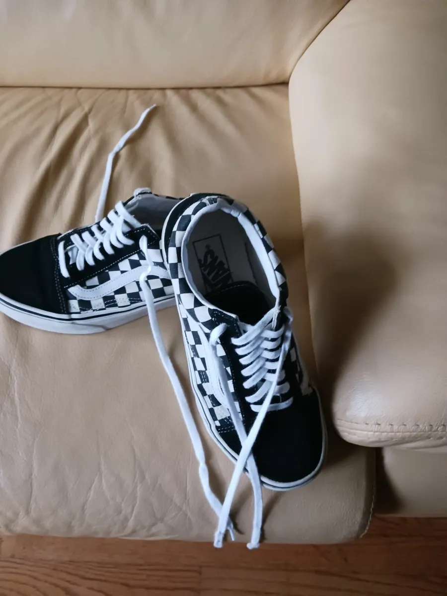 Checkerboard Vans.