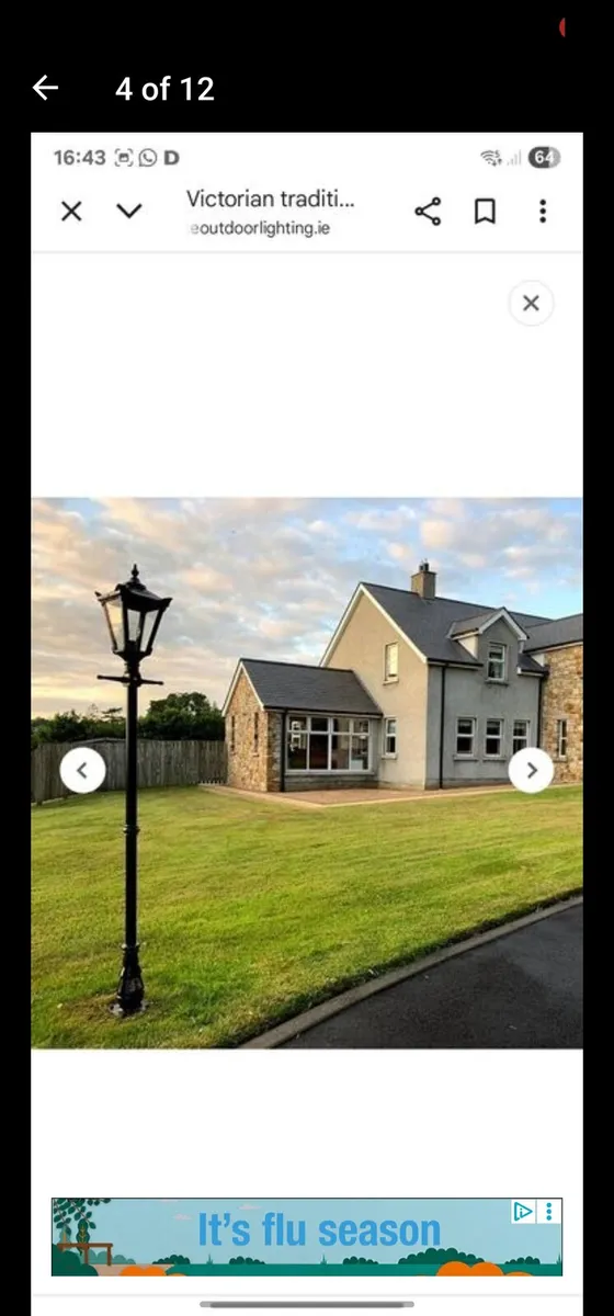 Cast Iron lamp post Harte Wexford Victorian Style - Image 4