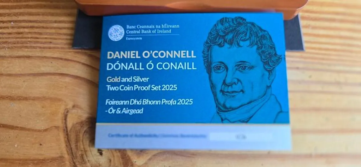 Daniel O'Connell Gold and Silver (Limited 250) Two Coin Proof Set 2025 - Image 2