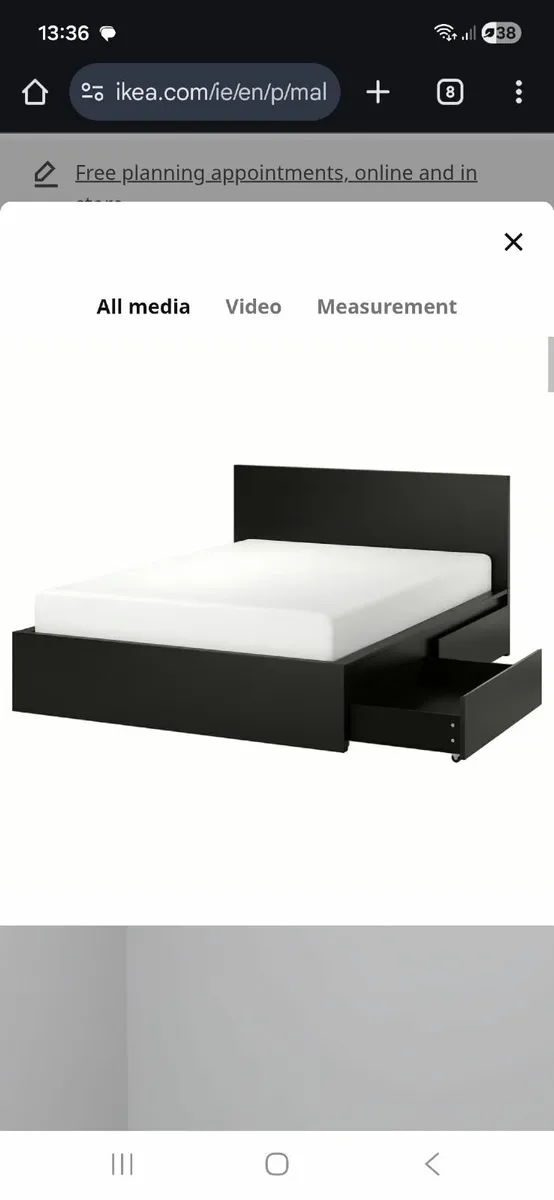 Black bedframe - Image 4