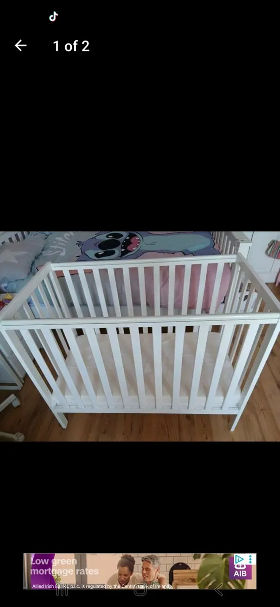 Petite cot for sale - Image 1