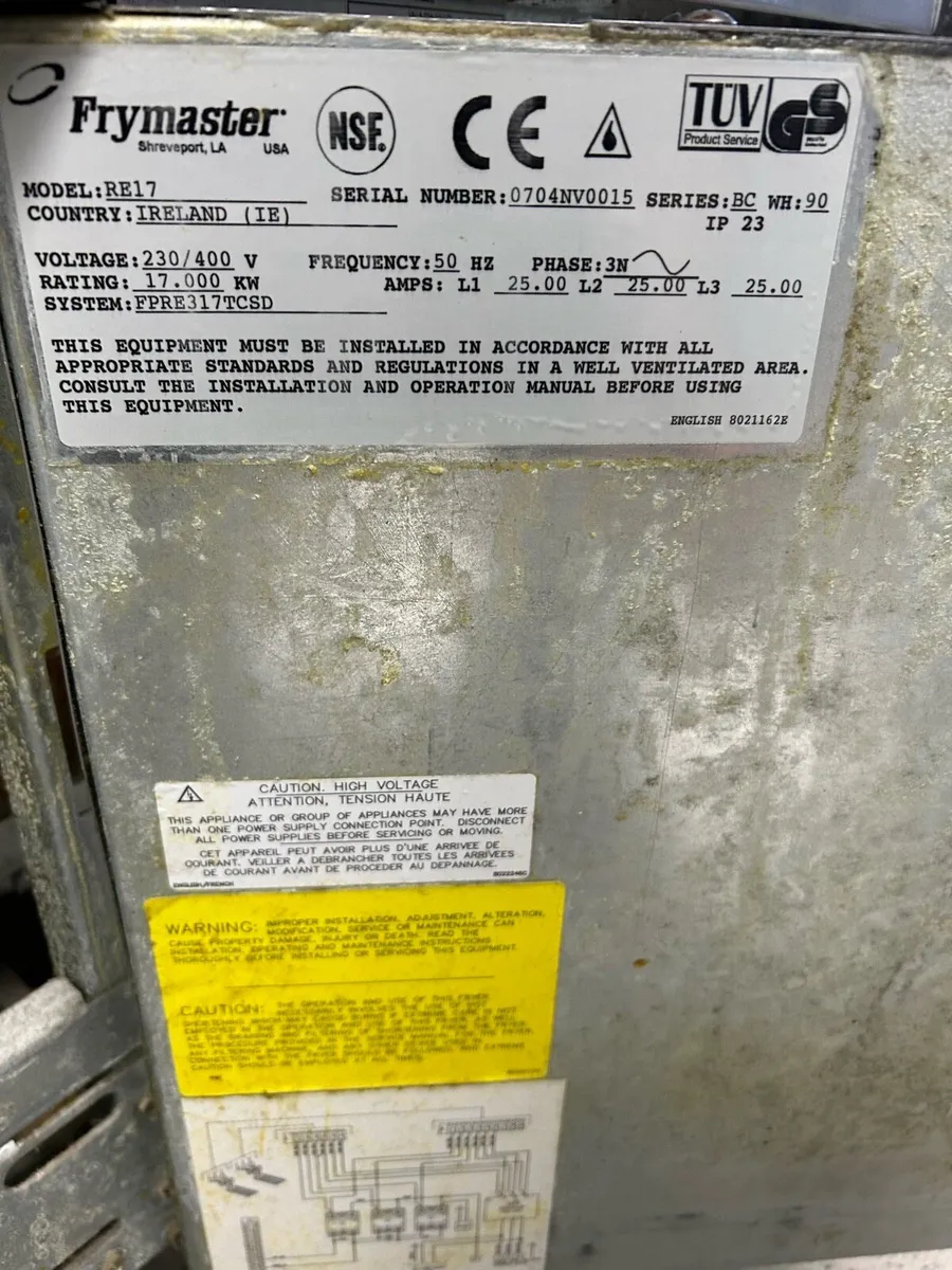 Fry master 3 bank fryer - Image 2