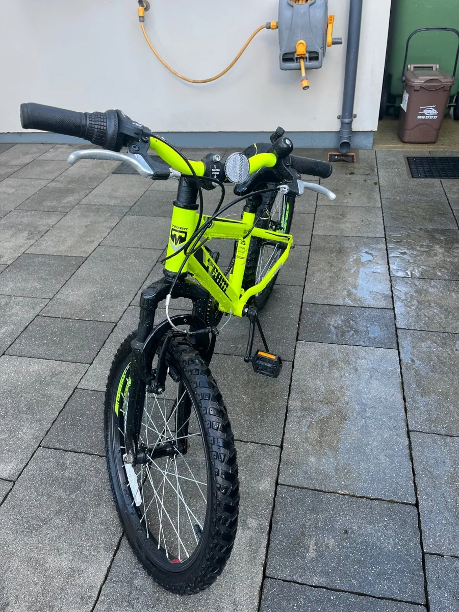 Kids 20 Inch Team Mountain Bike Yellow 6+ - Image 2