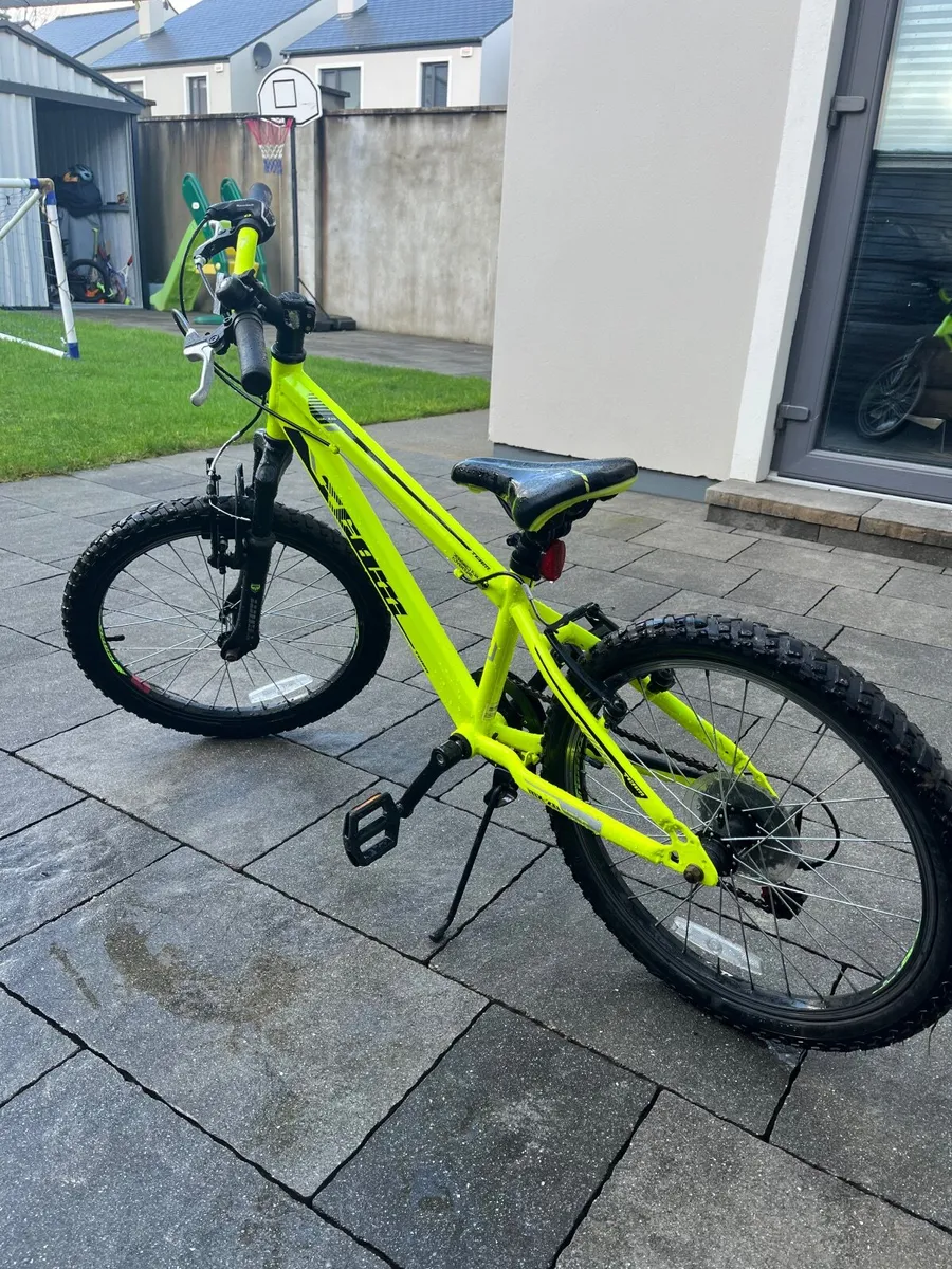 Kids 20 Inch Team Mountain Bike Yellow 6+ - Image 4