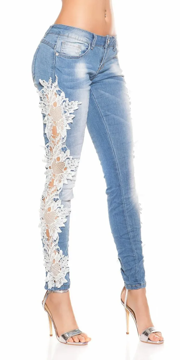 Skinnies_with_lace__Color_JEANSBLUE size 36 - Image 2