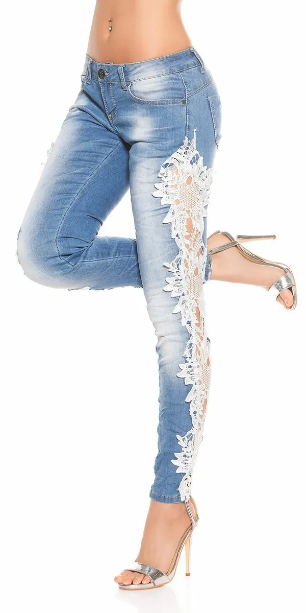 Skinnies_with_lace__Color_JEANSBLUE size 36 - Image 4