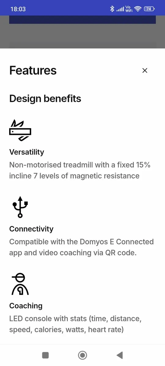 Treadmill Domyos - Image 3