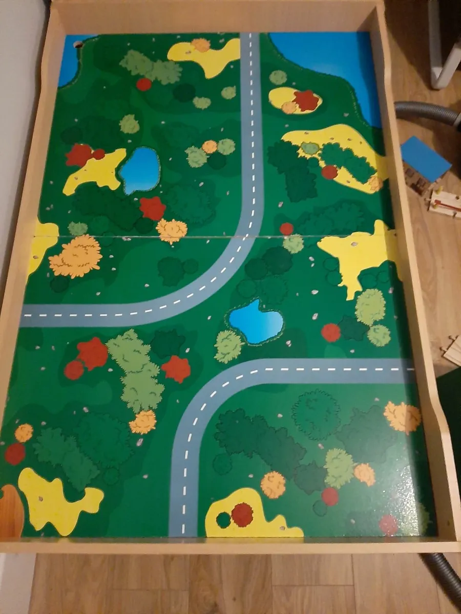 Train Track table set with two drawers and a - Image 4