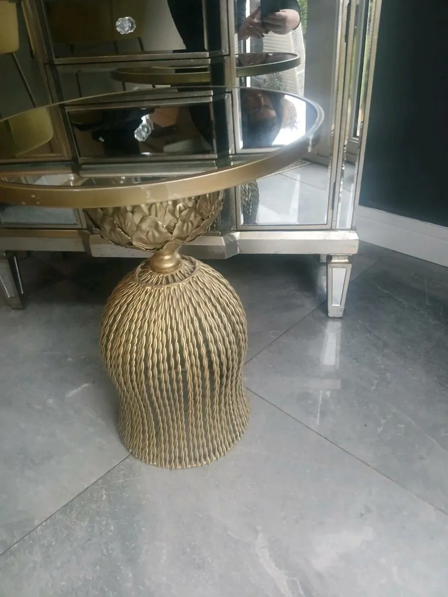 Gold  coffee table - Image 2