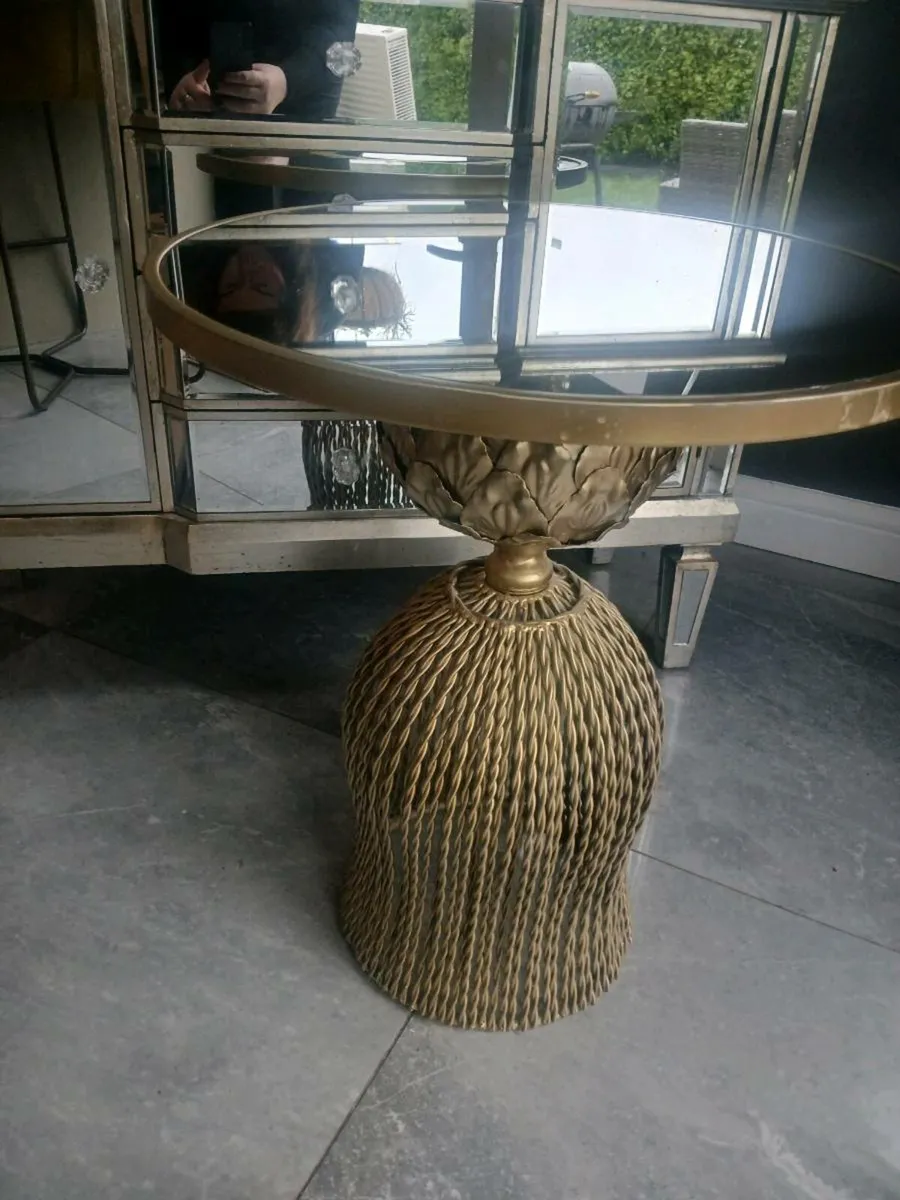 Gold  coffee table - Image 3