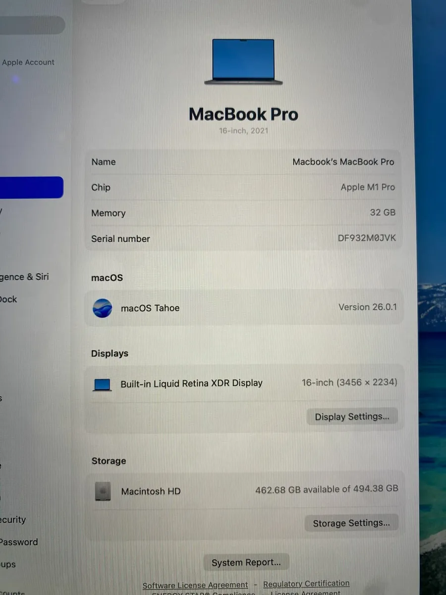 MacBook Pro 16" 2021 32GB | M1 Pro | 512GB - Image 2