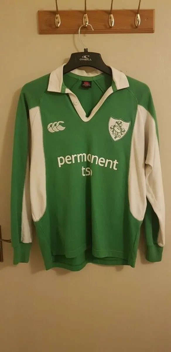 Vintage Ireland Mens Rugby Jersey 2004 Size S Long Sleeve - Image 1