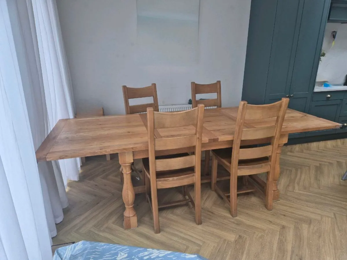 Kitchen table and 4 chairs - Image 2